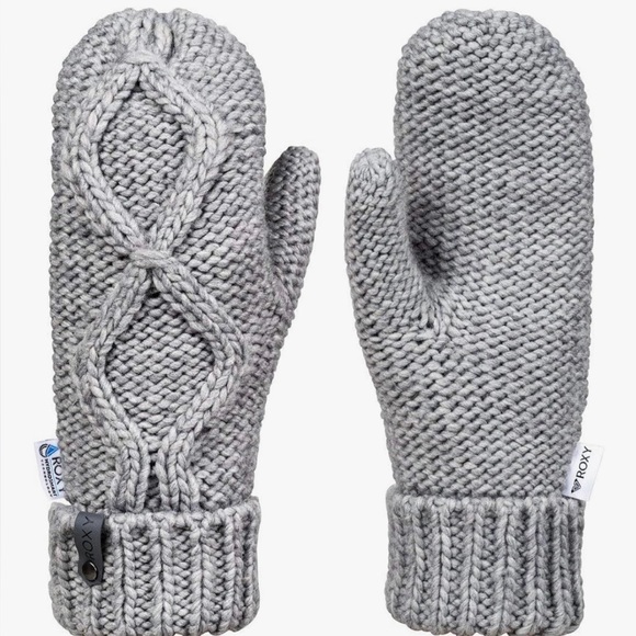 Roxy Accessories - Roxy Winter Mittens cable knit cream NWT